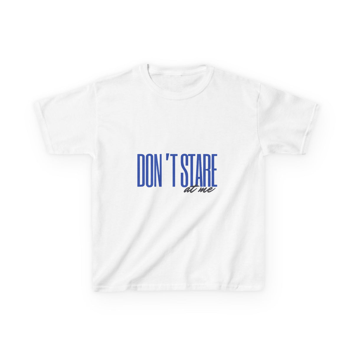 Don't Stare At Me Blue Text