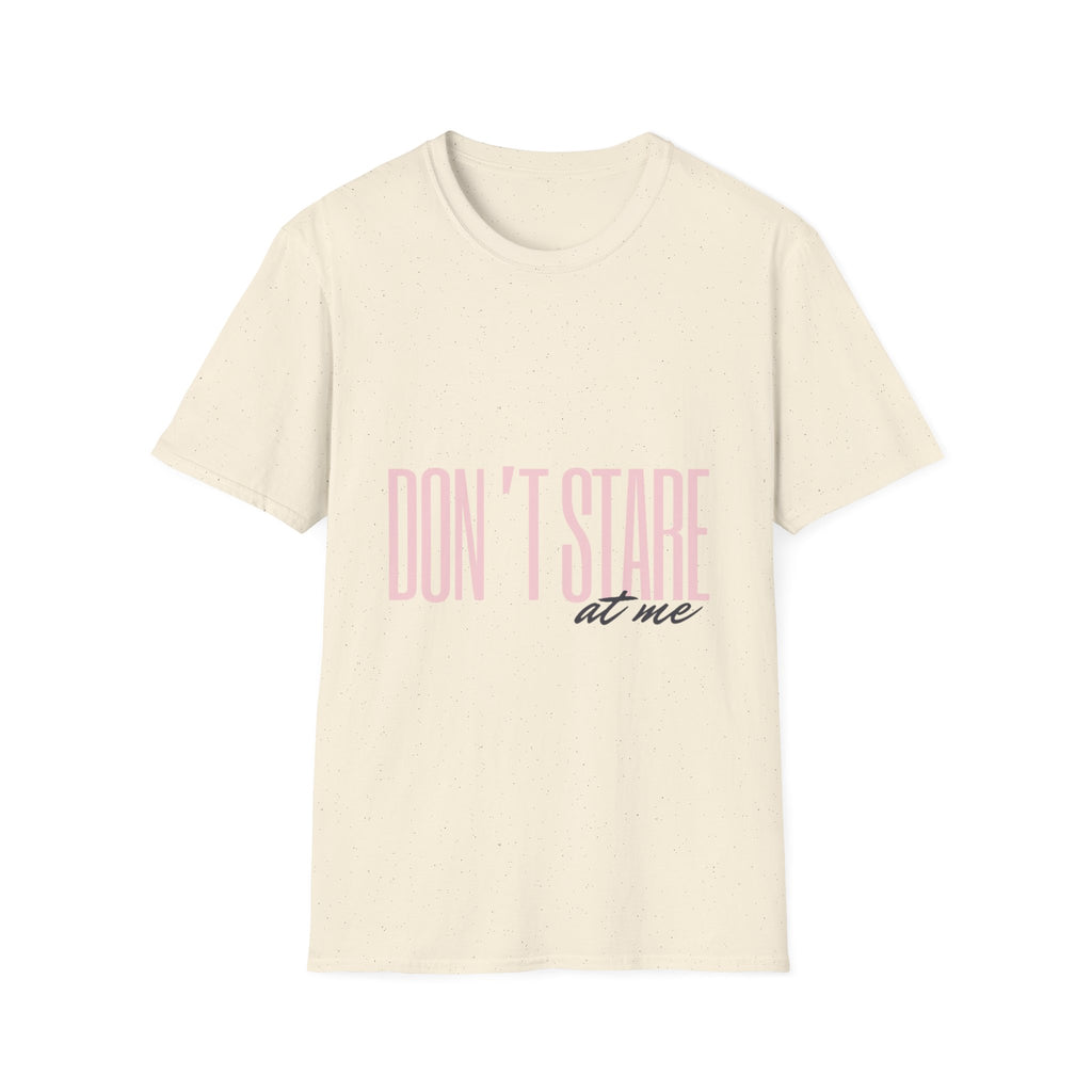 Don't Stare At Me Pink Text Adult