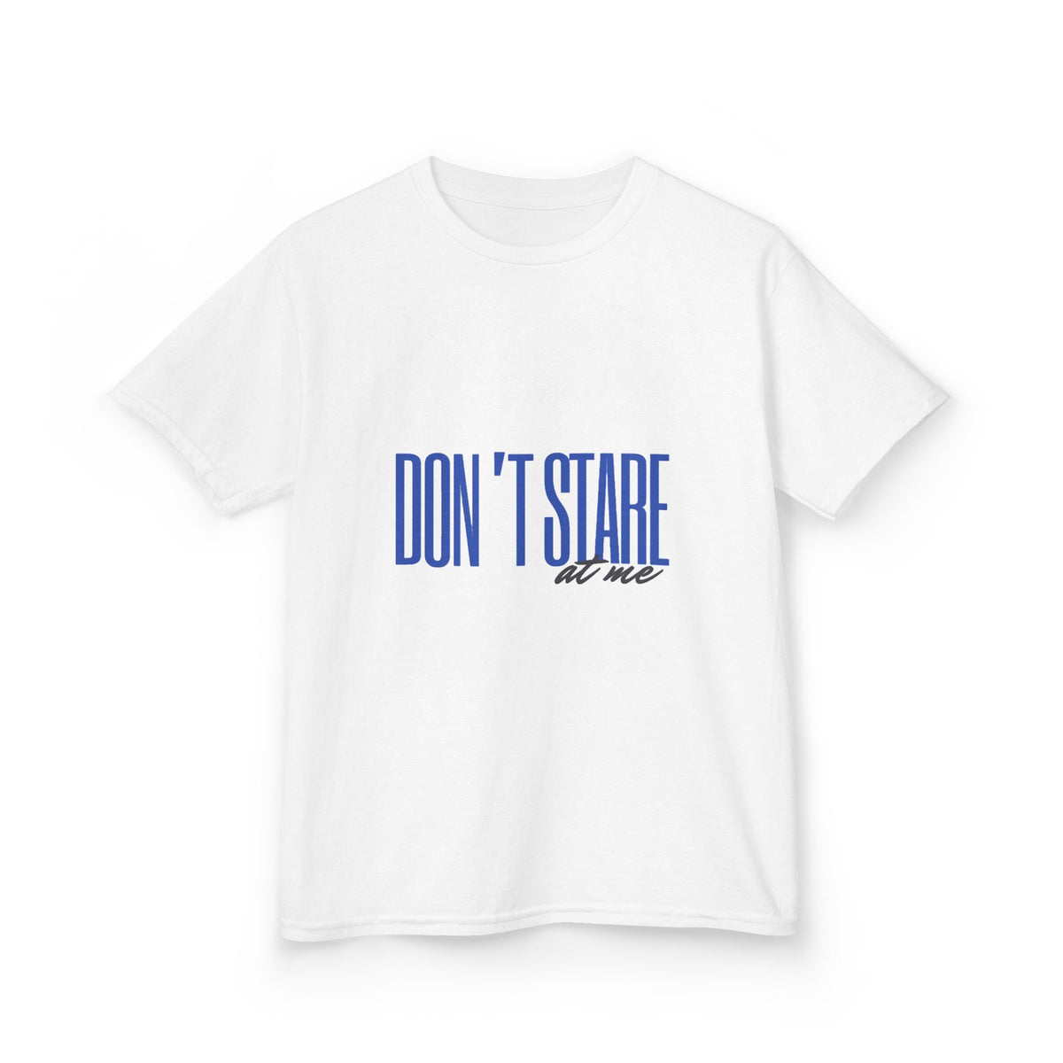 Don't Stare At Me Blue Text